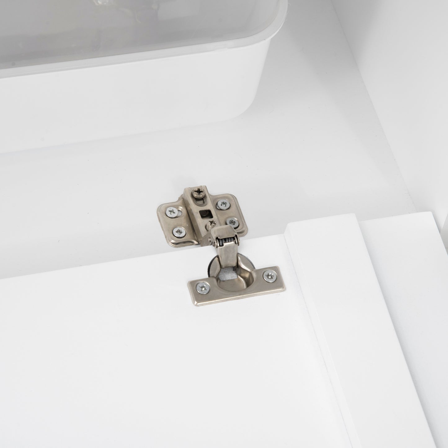 PawHut Katzenschrank mit 2 Regalen 2-in-1 Design Magnettür Weiß