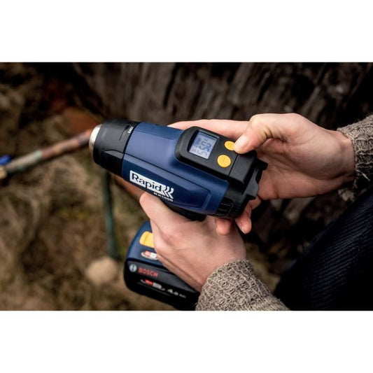 18V battery-powered hot air gun - RAPID - RX1000 - Case + 4.0Ah battery + charger