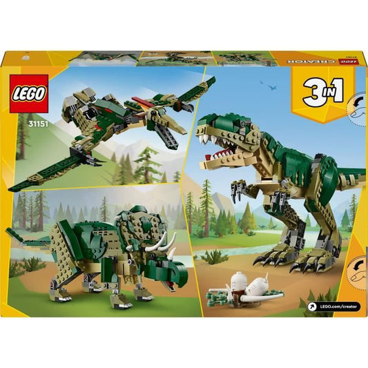 LEGO Creator 31151 3-in-1 T-rex - Triceratops or Pterodactyl Dinosaur Toy