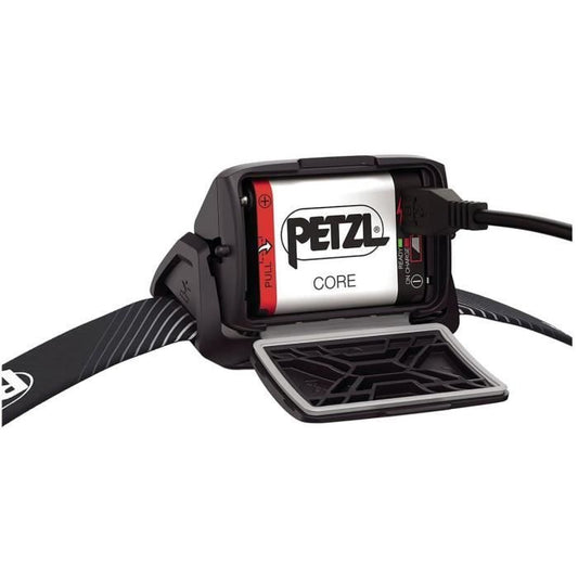 Headlamp - PETZL - ACTIK CORE - Fishing / Navigation - 600 lumens - Rechargeable battery included - Grey