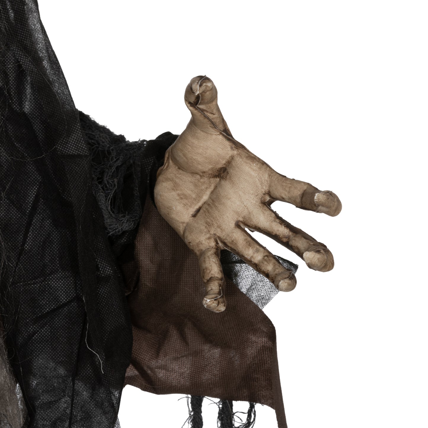 HOMCOM Grünes Monster, Helloweendeko, gruselige Soundeffekte, rote Augen, beweglich, 183 cm