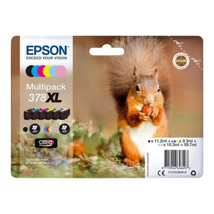 EPSON 378XL Multipack - Pack of 6 - XL - Black, Yellow, Cyan, Magenta, Light Magenta, Light Cyan - original - blister