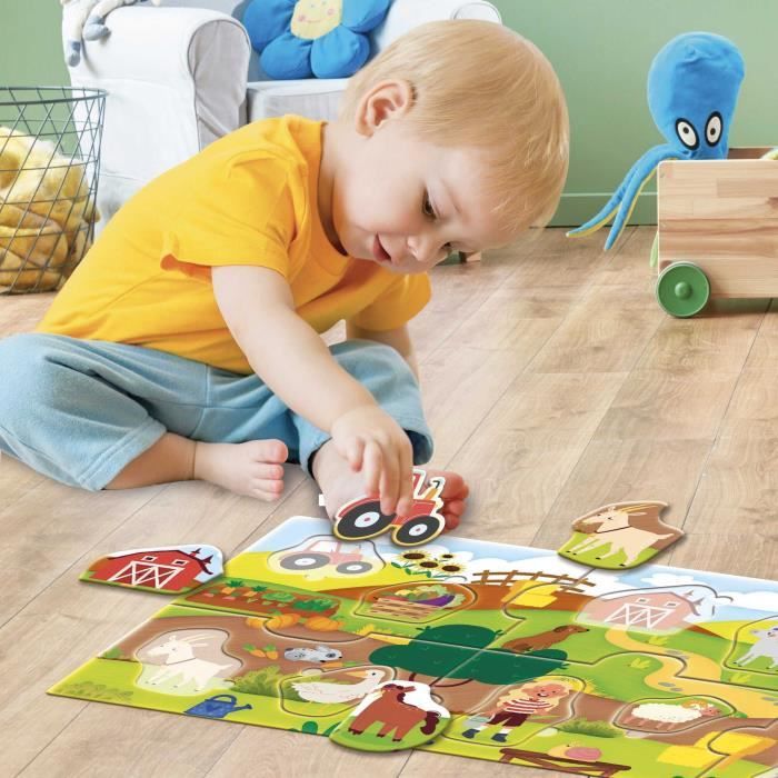 The Farm - Panoramic Puzzle - CAROTINA BABY - Development of logic, Fine motor skills