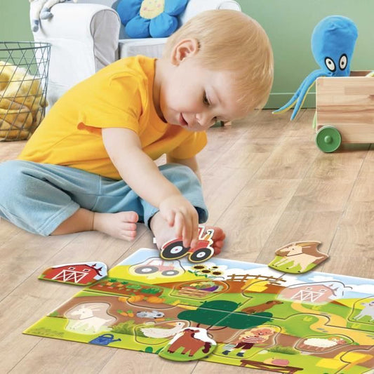 The Farm - Panoramic Puzzle - CAROTINA BABY - Development of logic, Fine motor skills