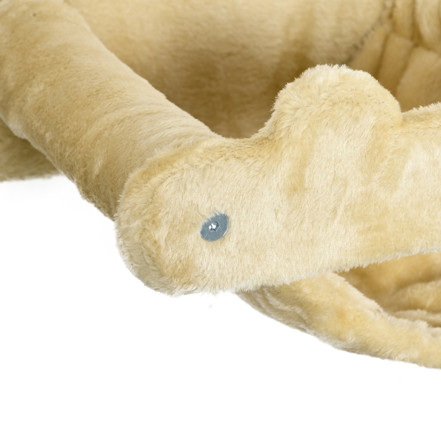 PawHut Katzentreppe, 5-teiliges Set, 2 Kratzstämme, 2 Plattformen mit Plüschbezug, Hängematte, beige