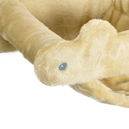 PawHut Katzentreppe, 5-teiliges Set, 2 Kratzstämme, 2 Plattformen mit Plüschbezug, Hängematte, beige