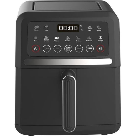 Diet fryer - LITTLE BALANCE - 8725 - Crousty light - 5 L - 1500 W - 12 programs - Black