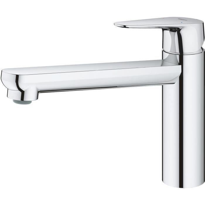 Grohe Tap Kitchen Sink Start Curve, Economic Water Mousseur, without emptying tag, Emptying Bonde included, 31717000