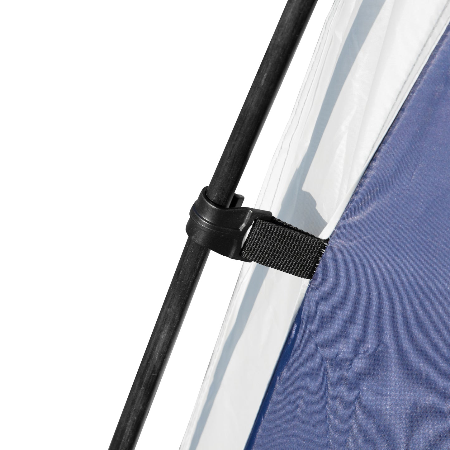 Outsunny Kuppelzelt für 6-8 Personen, Pavillon, Schutz vor Sonne und Nieselregen, 3,5 x 3,5 x 2,22 m, Blau