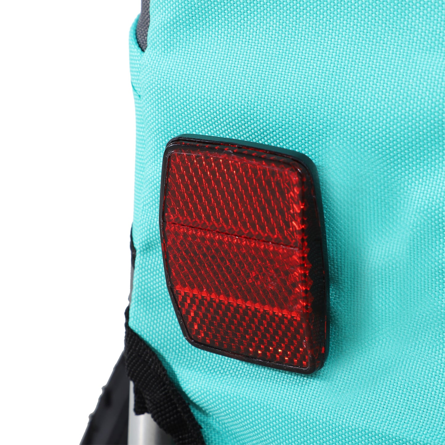 PawHut Haustieranhänger Hundeanhänger Fahrradanhänger bis 20kg klappbar Reflektor Regenschutz Stahl Grau + Grün 130 x 73 x 90cm