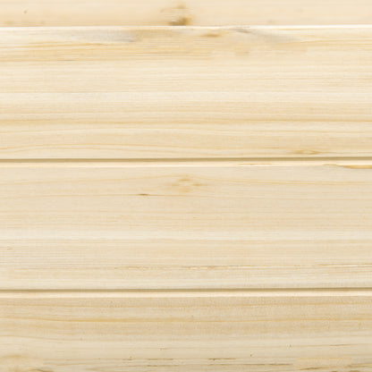 Outsunny Hochbeet, 2 Pflanzbereiche, Innenverkleidung aus Vlies, wetterbeständig, Massivholz, 244 cm x 61,5 cm x 27 cm