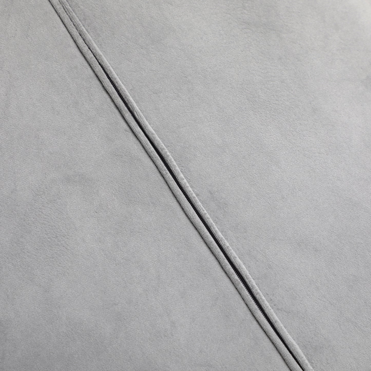 HOMCOM 4er-Set Esszimmerstühle, Akzentstühle für Küchen und Esszimmer, Stuhlset, Velours-Optik, Hellgrau+ Schwarz