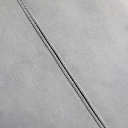 HOMCOM 4er-Set Esszimmerstühle, Akzentstühle für Küchen und Esszimmer, Stuhlset, Velours-Optik, Hellgrau+ Schwarz