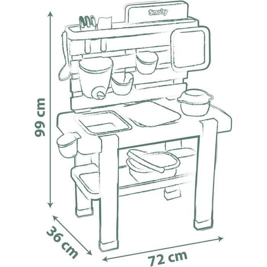 SMOBY Life - Mud Kitchen - Home theme kitchen