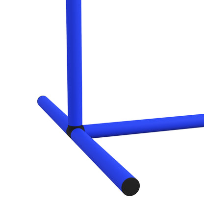 PawHut Agility-Set für Hunde, Hundetraining, 4 Bögen, für Einsteiger, mit Tragetasche, blau+weiß, 88 x 64 x 95cm