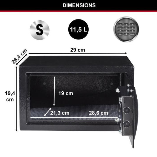 Master Lock X041ML 11L - Electronic lock - Ideal for jewelry, identity papers