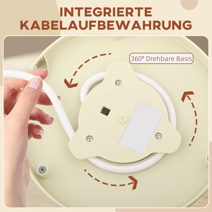 HOMCOM Wasserkocher, 2200W, Sichtfenster, Filter, Schnellkocher, Beige