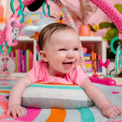 DISNEY BABY Minnie My Best Friend Play Mat, Music and Lights, Play Arch with 6 Toys
