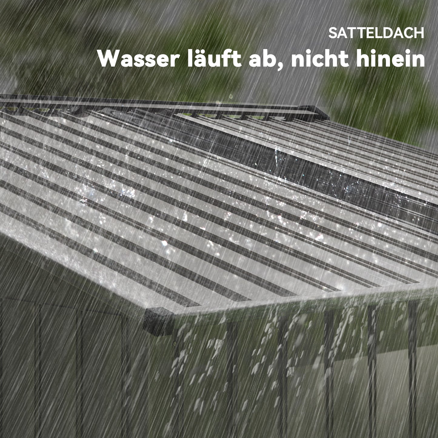 Outsunny Geräteschuppen aus Metall mit Schiebetüren und Belüftungsfenstern, 277 x 195 x 192 cm, Grau