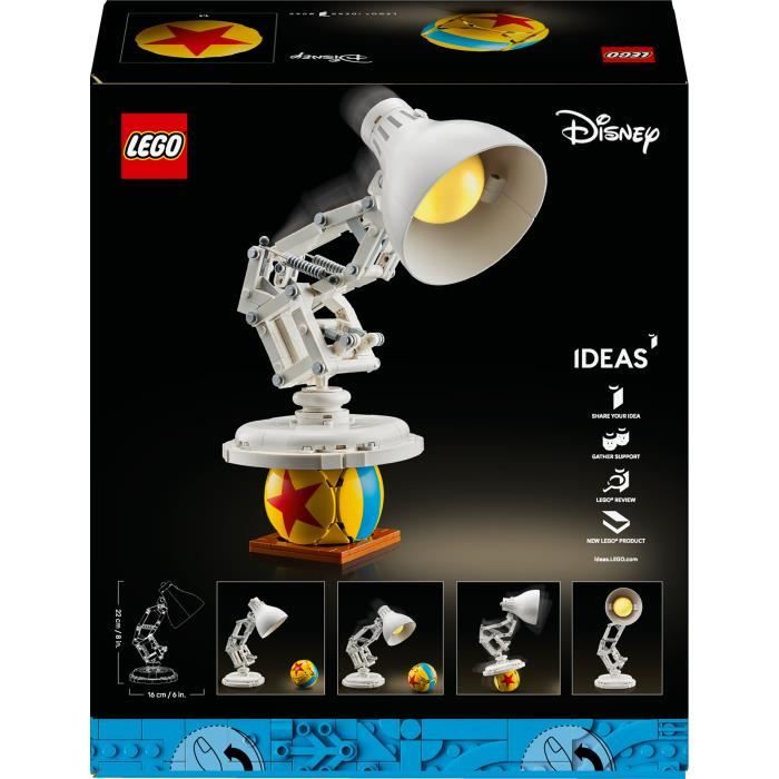 LEGO Ideas 21357 Disney Pixar Luxo Jr. - Collector's Building Set for Adults - Decoration