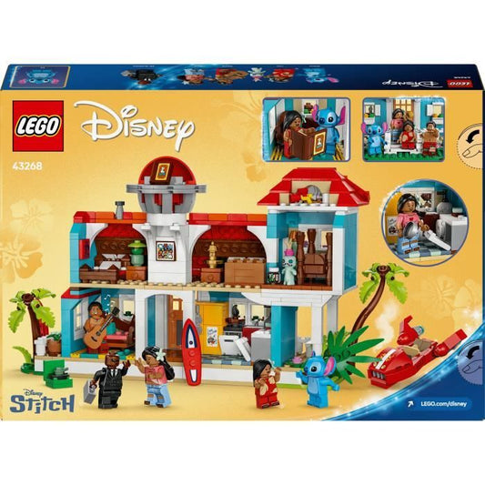 LEGO | Disney Lilo & Stitch's Beach House, Building Set for Kids and Fans 43268