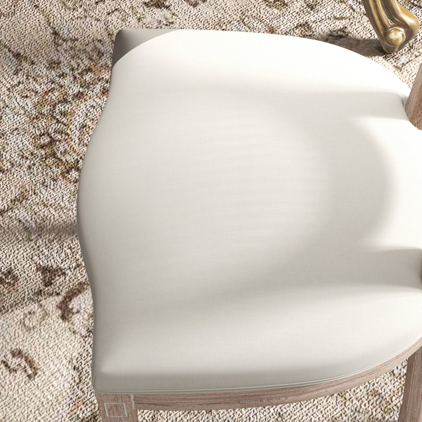 HOMCOM 2er-Set Esszimmerstühle Küchenstühle, Vintage Design, Wienergeflecht-Optik, Natur + Creme