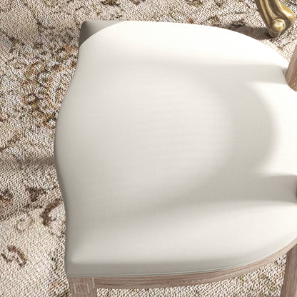 HOMCOM 2er-Set Esszimmerstühle Küchenstühle, Vintage Design, Wienergeflecht-Optik, Natur + Creme