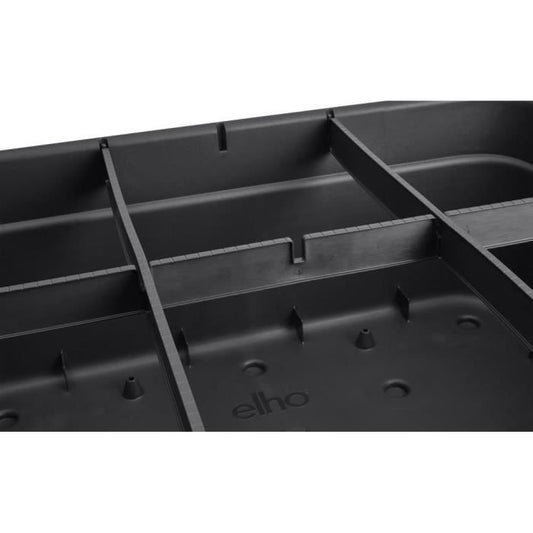 Elho Green Basics Jardin De Cultivation L flower box - Black - L 76 x B 57 x H 27 cm - outdoor cultivation and harvesting - 100% recycled