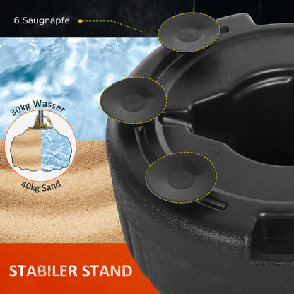 HOMCOM Punchingball Set Standbox Training Set 136-154 cm höhenverstellbar mit 1 paar Handschuhe Geeignet für Profis und Anfänger Schwarz