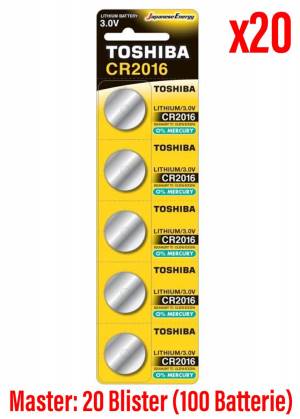 Toshiba Batterie Bottone CR2016 20Cnf/5pz