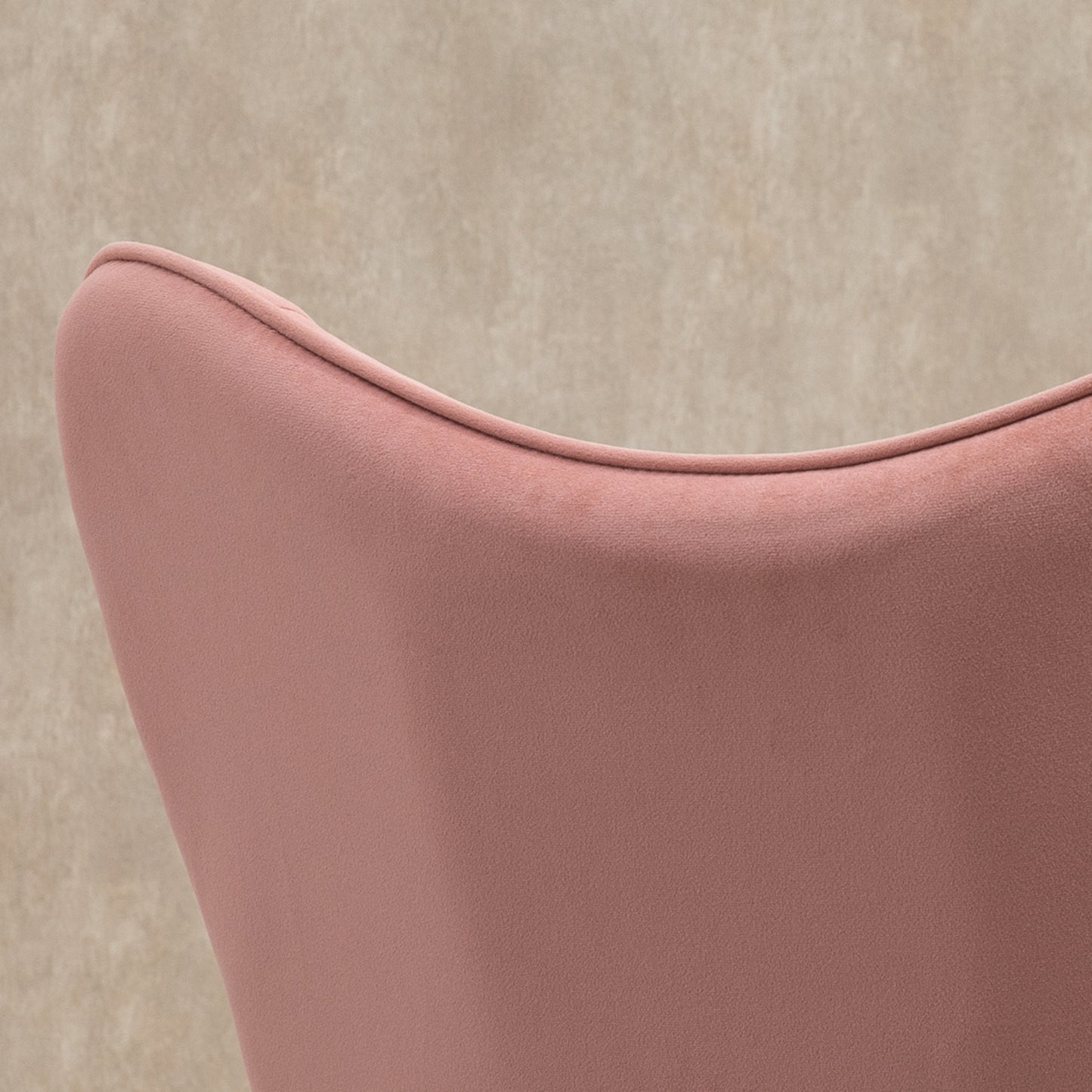 HOMCOM Schaukelstuhl mit Steppung, Holzkufen, Samtoptik, bis 150 kg, Rosa