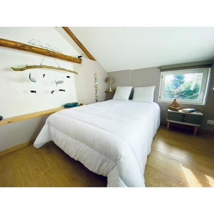 DODO temperate duvet 140x200 cm - 1 person - Anti-bug, anti-mite protection - 300G/m² - White - Made in France