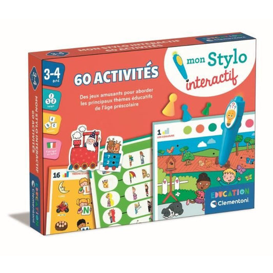 CLEMENTONI - My interactive pen - 60 educational activities - Light and sound pens - Made in Italy