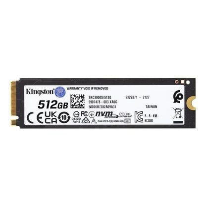 KINGSTON - Internal SSD - KC3000 - 512GB - M.2 NVMe (SKC3000S/512G)