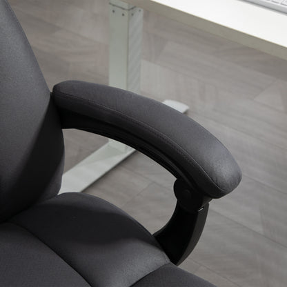 Vinsetto Bürostuhl mit Massagefunktion & Heizfunktion, Fußstütze, bis 120 kg, Dunkelgrau