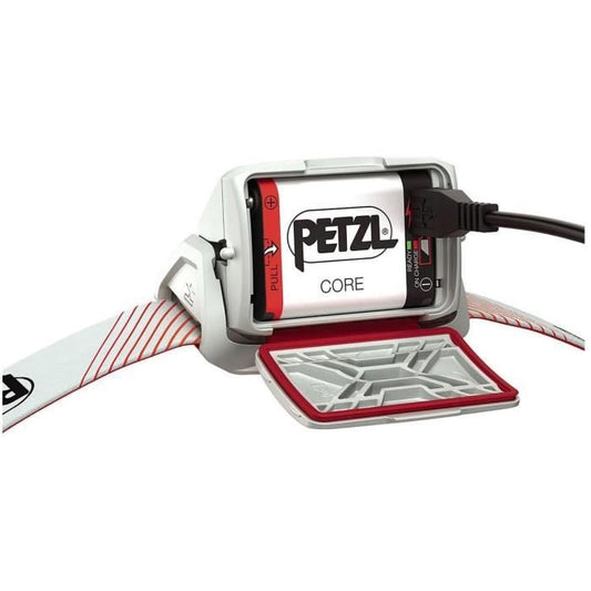 Headlamp - PETZL - ACTIK CORE - Fishing / Navigation - 600 lumens - Rechargeable battery included - Red