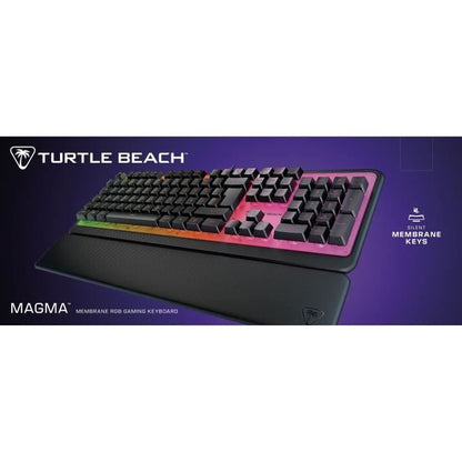 Turtle Beach Magma Gaming Keyboard - RGB Membrane - Black, Quiet Keys, AIMO RGB