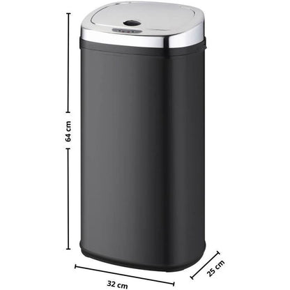 KITCHEN MOVE LARGO Automatic Kitchen Waste Bin with Strapping - 42 L - 32x25x64 cm - Black