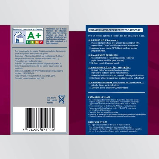 Extreme paint for walls and ceilings - Velvet white - RIPOLIN - 5 L