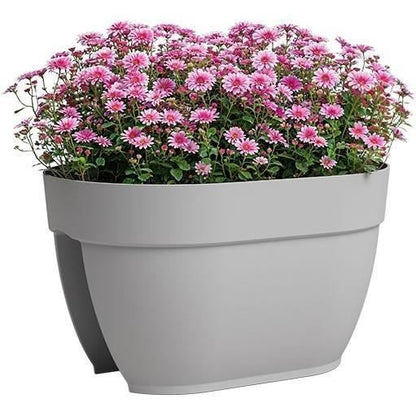 Jardiniere - ARTEVASI - CAPRI CAMPANA - Balcony - 40 ma - Light gray