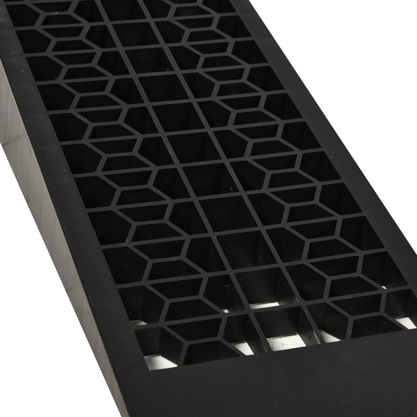 HOMCOM 2-teiliges Auffahrrampen-Set, Schwellenrampe, Bordsteinrampe, Gummirampen, 3 Tonnen Tragkraft, Kunststoff, Schwarz