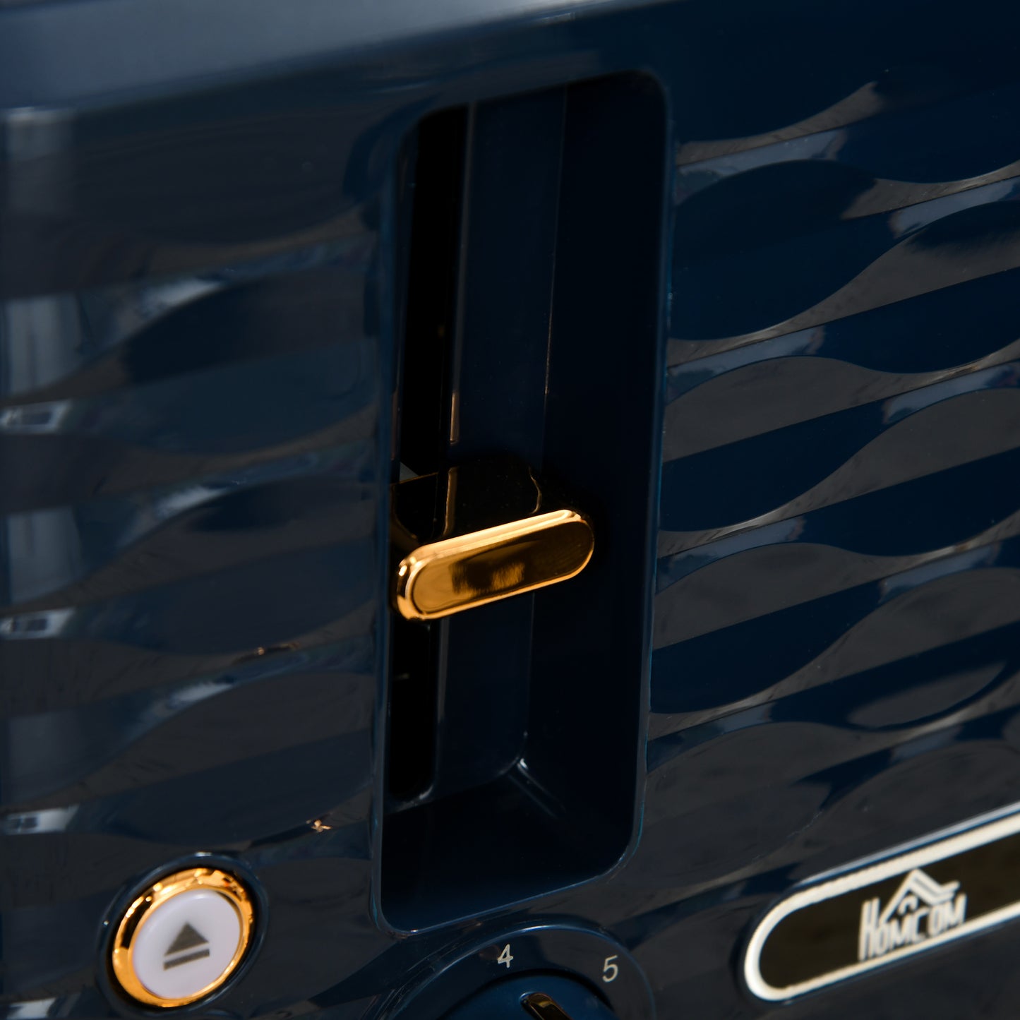 HOMCOM 2-in-1 Toaster- und Wasserkocher-Set, 7 Bräunungsstufen, Auftau- und Aufwärmfunktion, Blau