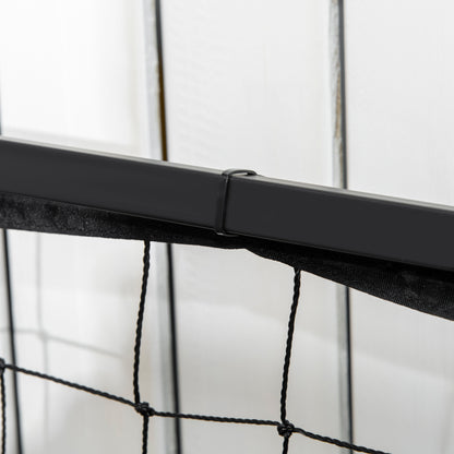 Outsunny Hochbeet im Industrie-Design, mit 1 Regal, Innenverkleidung aus Vlies, wetterbeständig, 80 cm x 30 cm x 125 cm